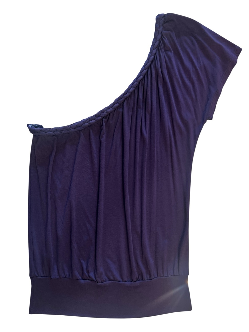 One-Shoulder Puple Top Size Large NEW - Picture 2 of 6